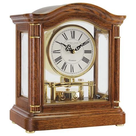 Dark Wooden Westminster Chime Mantle Clock By Lc Designs 12035
