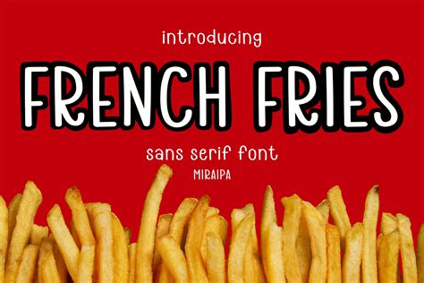 French Fries Font By Miraipa Creative Fabrica