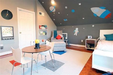 Mulai dari furniture, perabot, cat dinding, hiasan, dekorasi, pencahayaan, permainan tekstur, motif hingga material yang akan digunakan. 8 Tema Desain Kamar Anak Laki-laki dari Alam dan Luar Angkasa