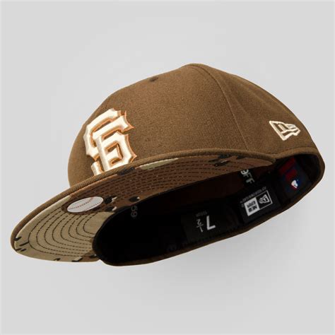 Sf Giants New Era Fitted Cap In Brown Desert Camo New Era Fitted