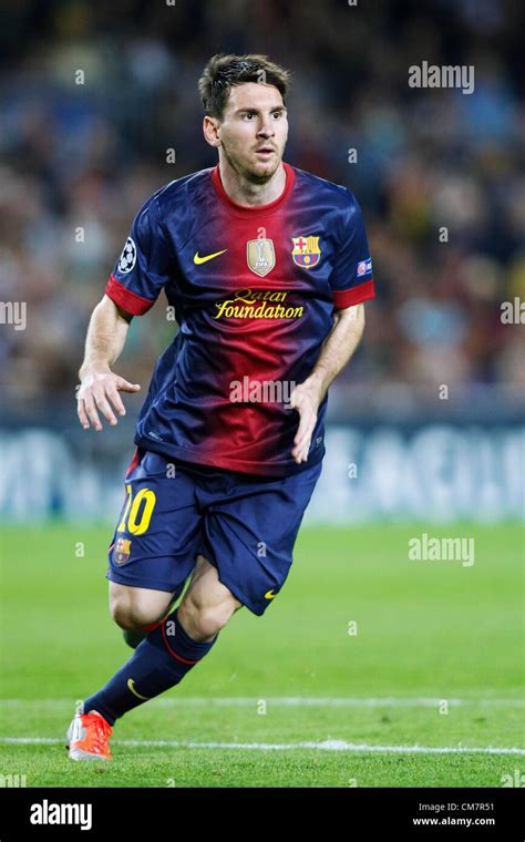 Barcelona Spain Lionel Messi Barcelona October 23 2012 Football