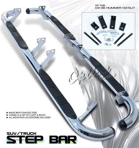 Hummer H2 Option Racing Side Step Bar Stainless 30 21160