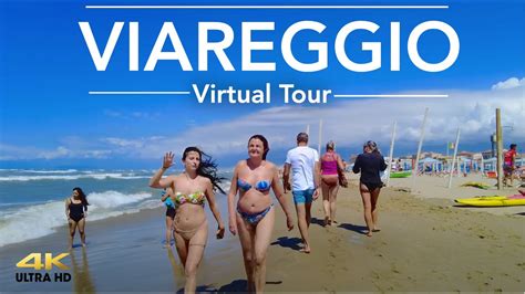 Beach In Tuscany Italy Viareggio Beach Walking Tour 2021 4k Ultra