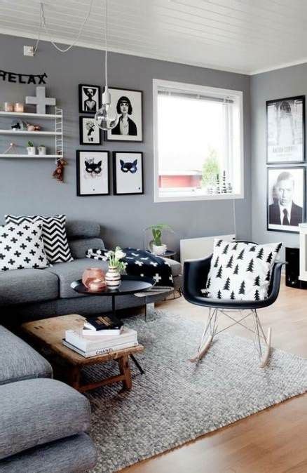 New Living Room Dark Grey Sofa Rugs Ideas Stue Inspirasjon Vegger