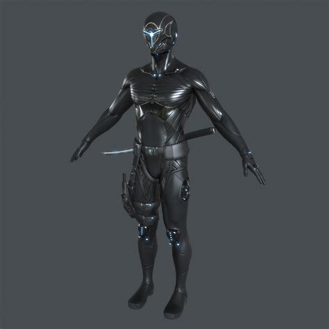 Cyber Ninja Sword 3d Model