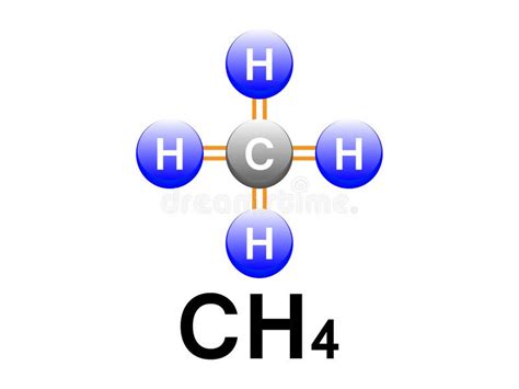 Ch Dise O De Diagrama De F Rmulas De Metano De Uni N Covalente De Metano Para Laboratorios De