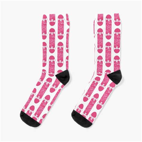Cool Girls Skate Pink Sports Feminism Socks By Koovox Redbubble