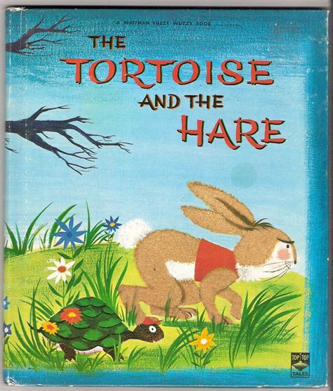 The Tortoise And The Hare Whitman Fuzzy Wuzzy Book Illustrated By