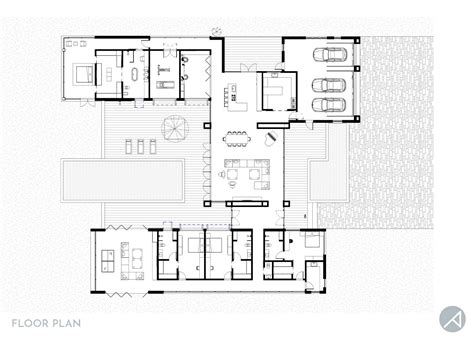 6 Bedroom Modern Minimalist House Plan Modern House Plans