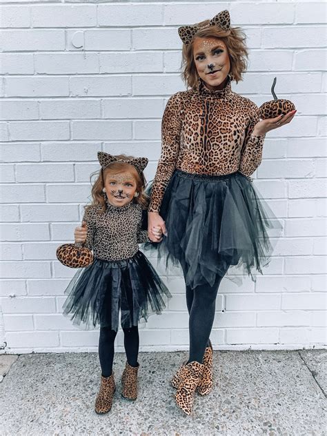 Something Delightful Mommy And Me Halloween Costume Ideas Diy Leopard