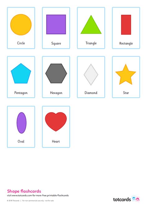 Shapes Flashcards Free Printable The Teaching Aunt Printable Shapes