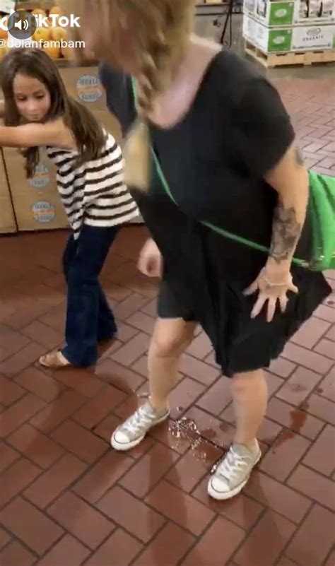 This Tiktok Video Of A Mom Peeing Everywhere In A Grocery Store