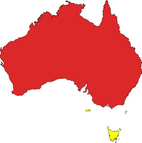 Outline Map Australia Clipart Best