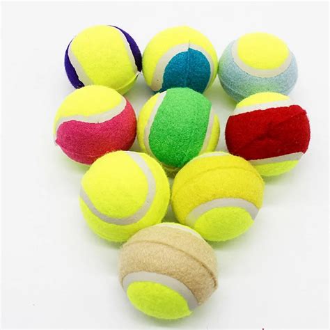 Pet Dog Rubber Tennis Ball Interactive Toys Dog Puppy Elasticity Ball