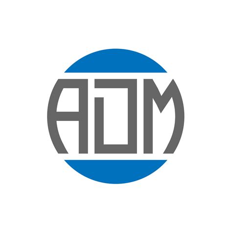Adm Letter Logo Design On White Background Adm Creative Initials