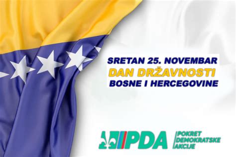 Predsjednik Pda čestitao Dan Državnosti Bosne I Hercegovine Pda Bih