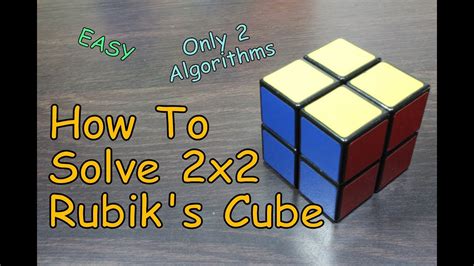 Tutorial How To Solve 2x2 Rubiks Cube Youtube