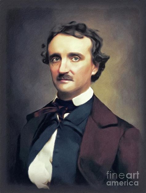 Edgar Allan Poe Author Painting By Esoterica Art Agency Pixels