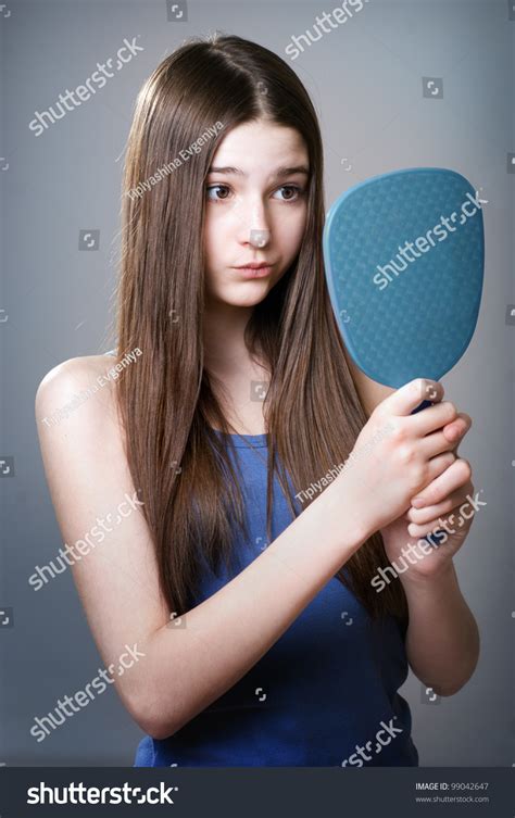 Two young girls beach playing together stock photo edit now. Teen Girl Unhappy With Their Appearance Stock Photo ...