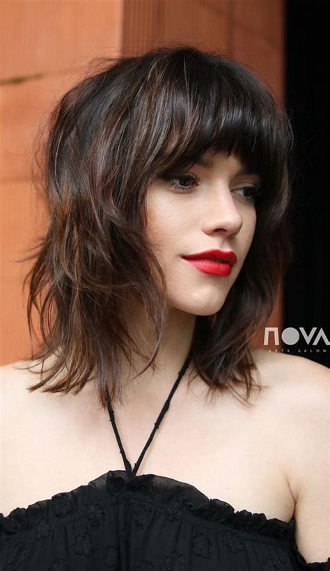 Trendy mens hairstyles and haircuts in 2021. 21 Cute Lob With Bangs To Copy in 2021 : Cute Shaggy lob