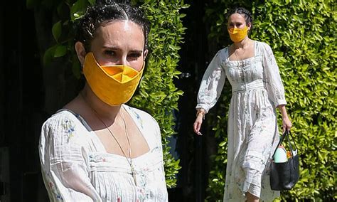Rumer Willis Wears Summery White Dress Teamed With Socks And Sandals