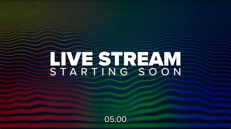 5 Min Live Stream Starting Soon Screen No Copyright Fully Animated Free