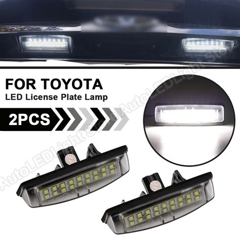2pcs Led Number License Plate Light Lamp For Lexus Is200is300 Ls430