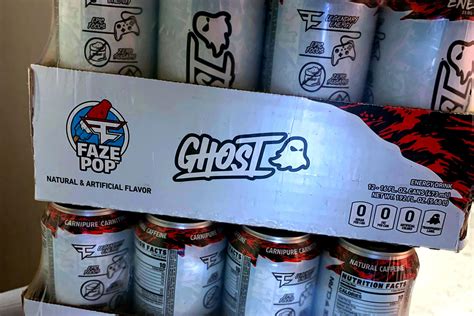 Faze Clan Collaboration Faze Pop Ghost Energy Drink Revealed