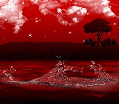 1366x768px 720p Free Download Red Scenery Skies Red Seas