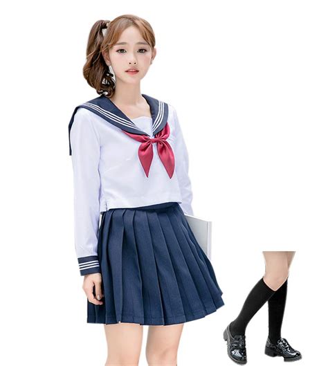 Buy Rolecos Japanese School Girl Uniform Anime Sailor Suit Lolita