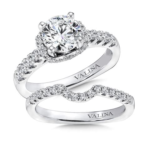 14k white gold 0 64ct diamond bridal set more than just rings