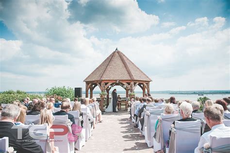 Outdoor Wedding Ceremony With Amazing Views At The Ferry House Inn