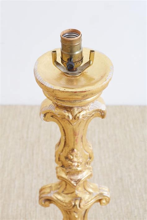 Get the best deals on lamp candle candlesticks. Italian Rococo Giltwood Pricket Candlestick Lamps For Sale at 1stdibs