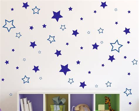 Stars Wall Sticker Pack Of Star Stickers In Various Sizes And Styles