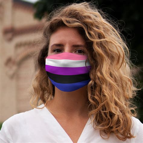 Genderfluid Pride Lgbt Face Mask Lgbt Pride Month Gender Fluid Etsy