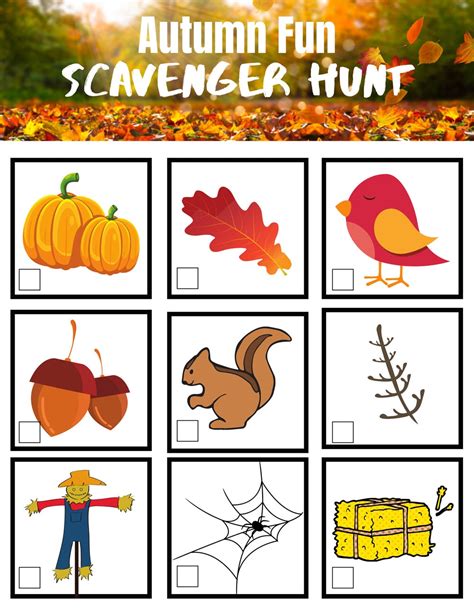 Easy At Home Fall Scavenger Hunt For Kids Stlmotherhood