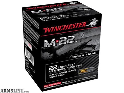 Armslist For Sale 22 22lr Winchester M 22 Ammunition 22 Long Rifle