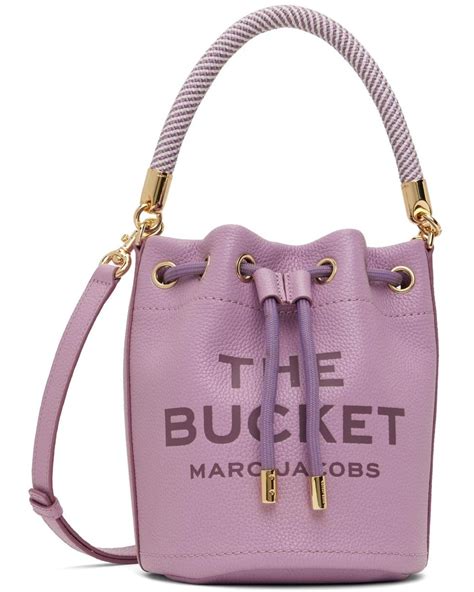 Marc Jacobs The Leather Bucket Bag Bag In Purple Lyst Uk
