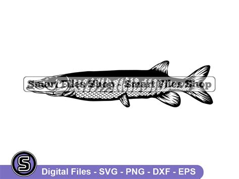 Muskellunge Svg Fish Svg Fishing Svg Fishing Dxf Fishing Etsy