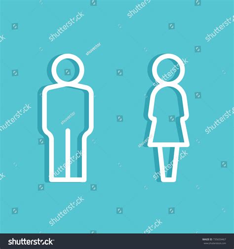 vector male female icon set man stock vector royalty free 735659467 shutterstock