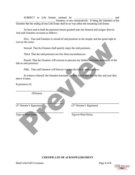 New York Warranty Deed To Child Reserving A Life Estate In The Parents