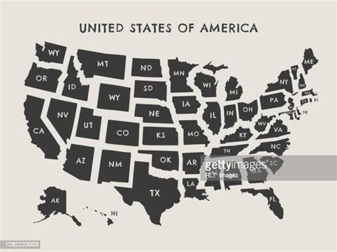 Usa Map Labels Photos And Premium High Res Pictures Getty Images