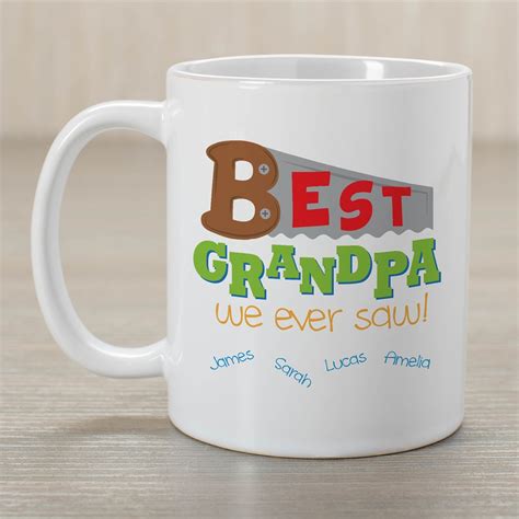 Best Grandpa We Ever Saw Customizable Coffee Mug Tsforyounow