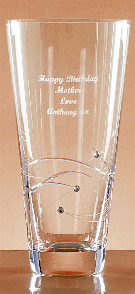 Beautiful Engraved Glass Vase Premium Personalised T Idea Culzean Ts