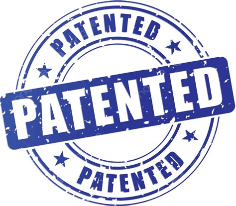Blue Patented Stamp Law Icon Patented Vector Law Icon Patented Png