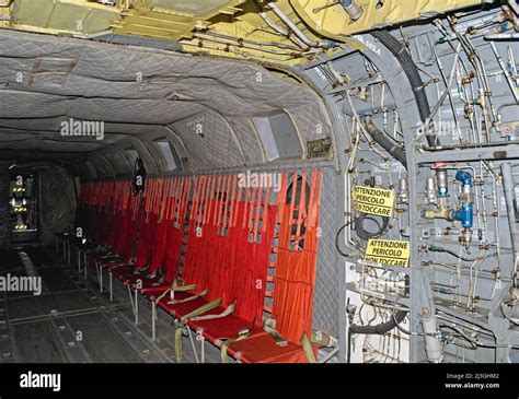 Chinook Ch 47 C Helicopter Interior Stock Photo Alamy