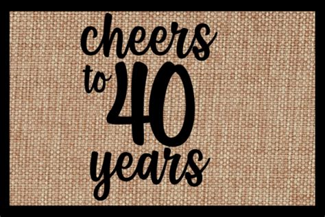 Cheers To 40 Years Birthday Svg Graphic By Hayley Dockery · Creative