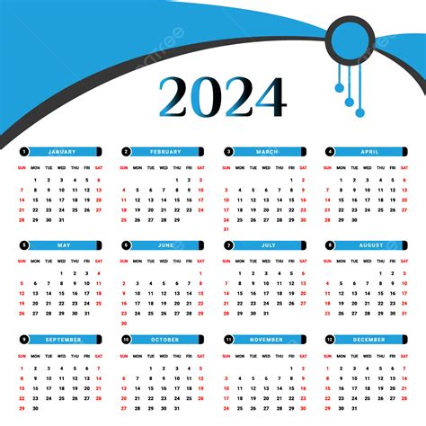 Vectores De Calendario 2024 Png Calendario Calendario 2024 7577 HOT