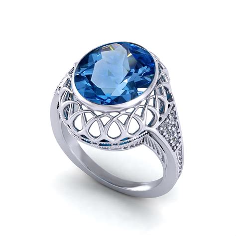 Filigree Gemstone Ring Jewelry Designs