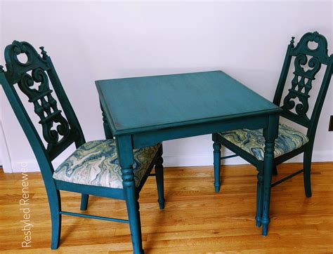 What to do with turquoise furniture in living room? Single Post | Turquoise table, Painted dining chairs, Teak ...